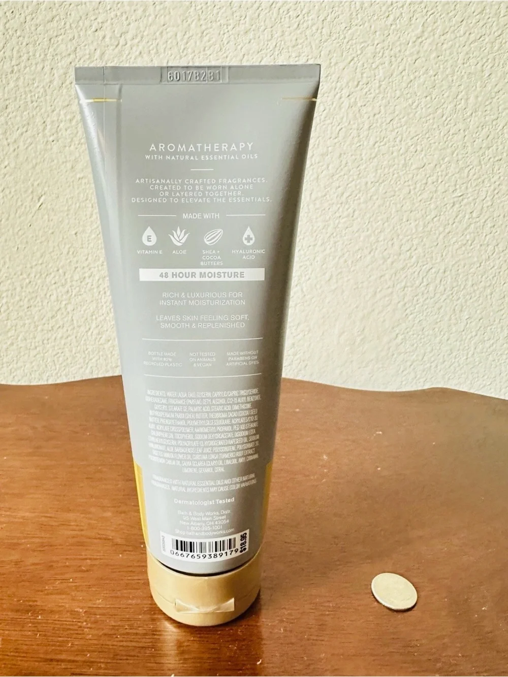 Bath & Body Works Gray & Gold Black Tea Body Cream